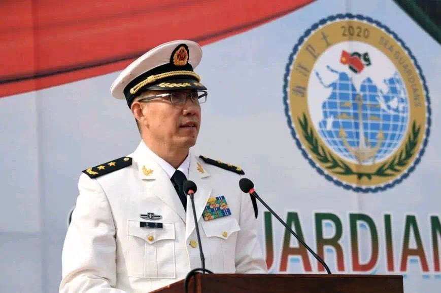出身海军的大陆国防部长董军将出访哈萨克。（取材自微信公众号）