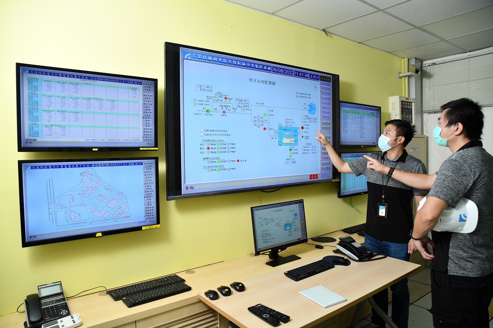 工研院自行开发的「能源资讯平台」可将用电资讯透明可视化、跨系统整合管理。图/工研院提供