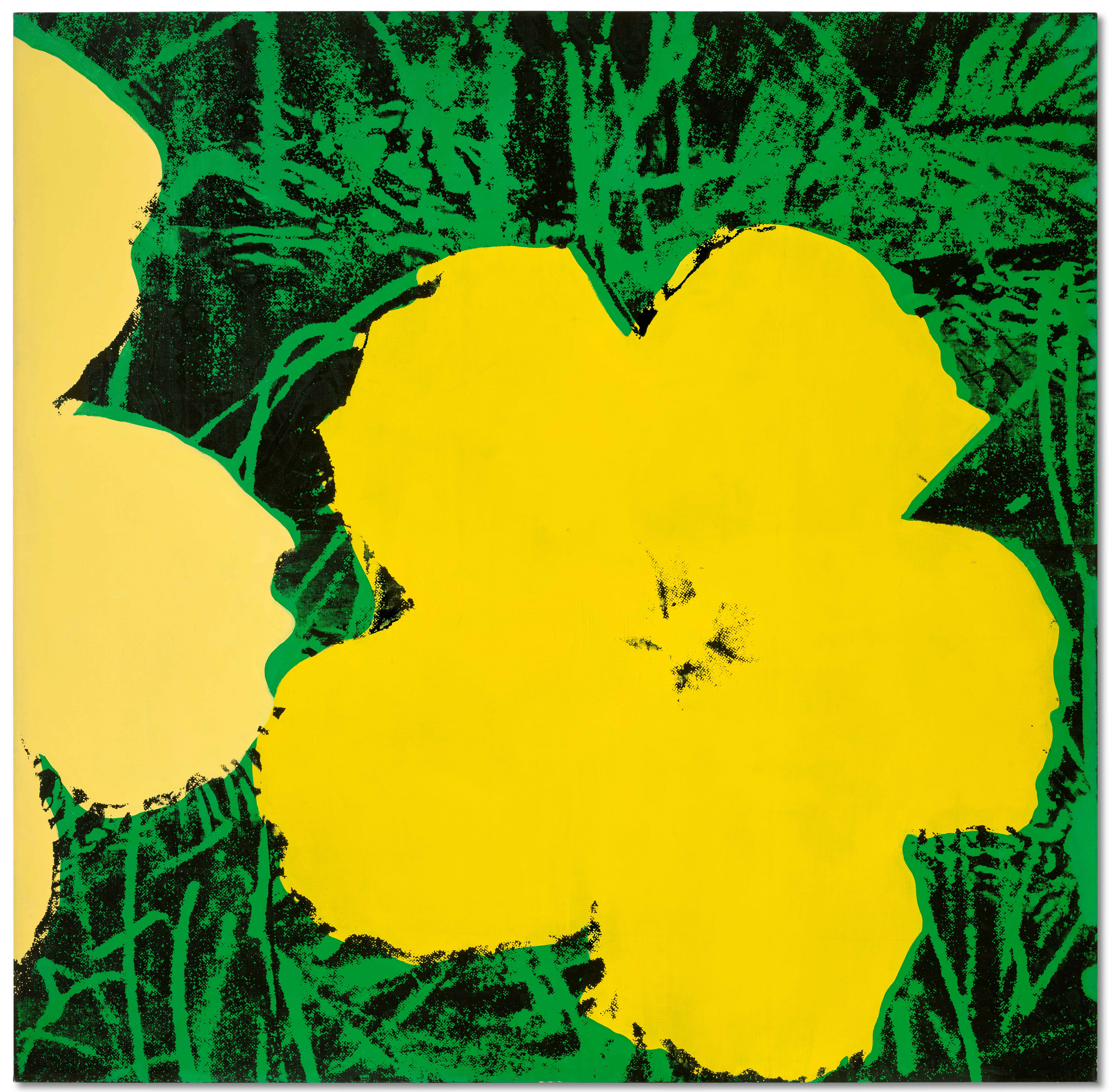 香港佳士得宣布，将于28 日在香港20及21世纪艺术晚间拍卖拍场上首度呈献普普艺术大师安迪·沃荷(Andy Warhol)巅峰时期的作品「花」。图／佳士得提供