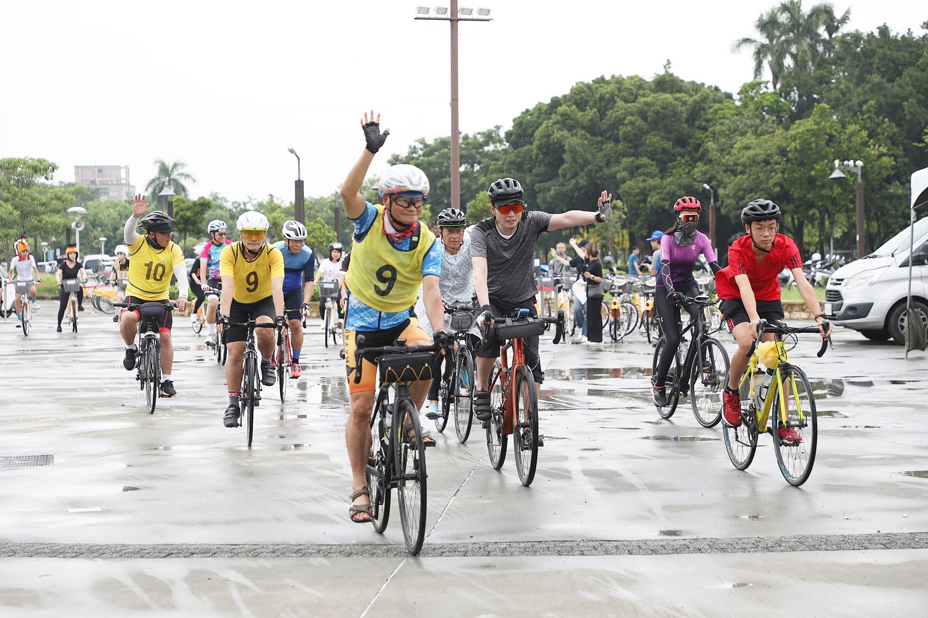 来嘉BIKE访-嘉义市环市自行车骑乘体验活动。图／嘉市府提供