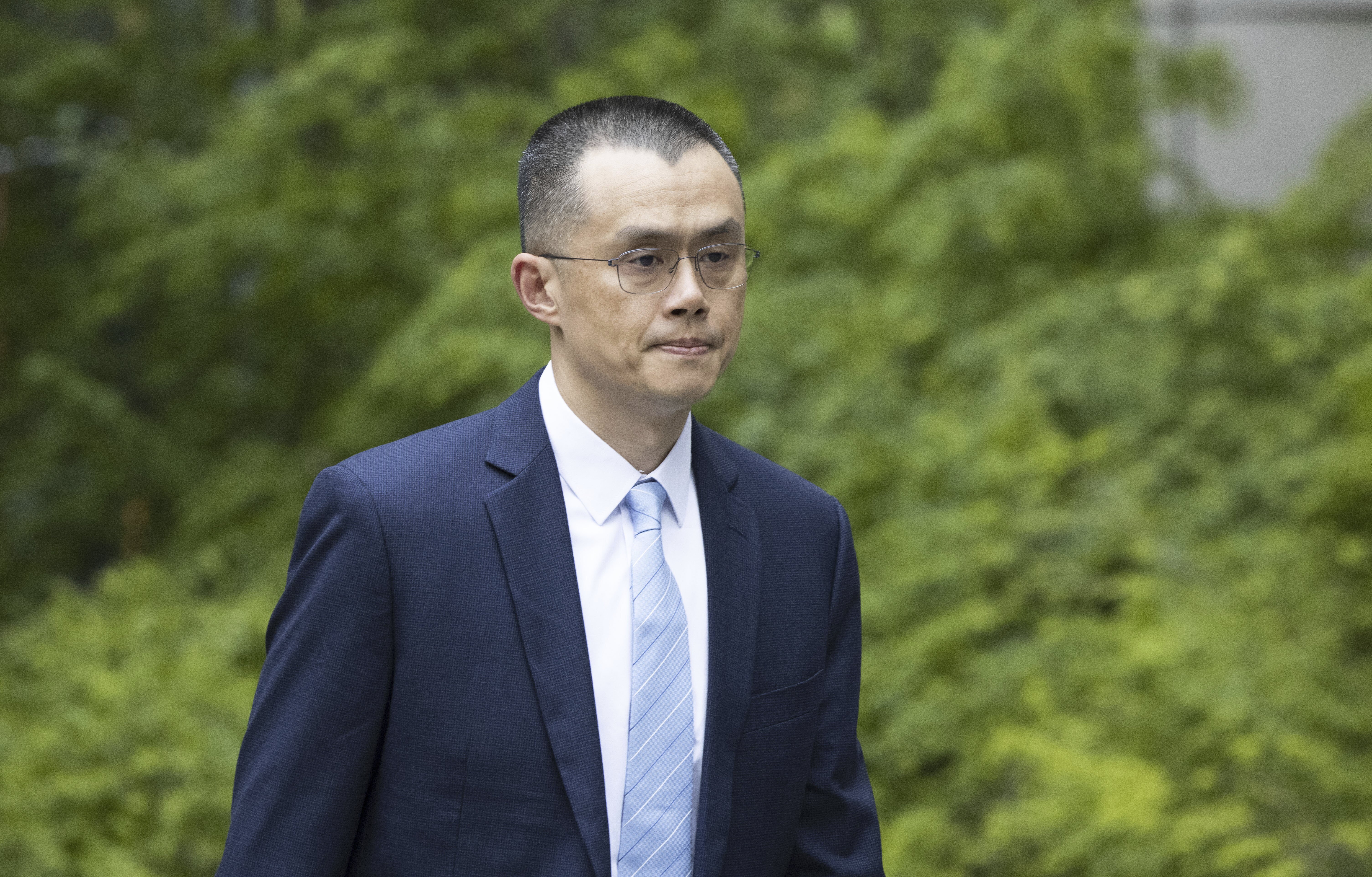 币安创办人赵长鹏周二被判刑4个月，但他的330亿美元财富可望持续增加。美联社