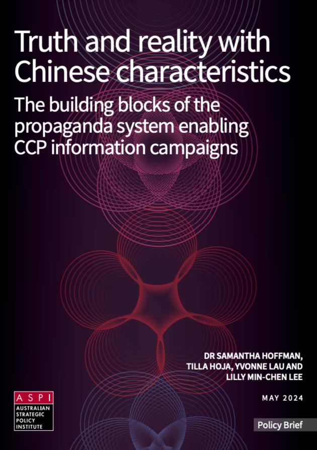 澳洲智库「澳大利亚战略政策研究所」（ASPI）2日发表「中国特色的真相与现实」报告。（图／取自ASPI社群平台X）