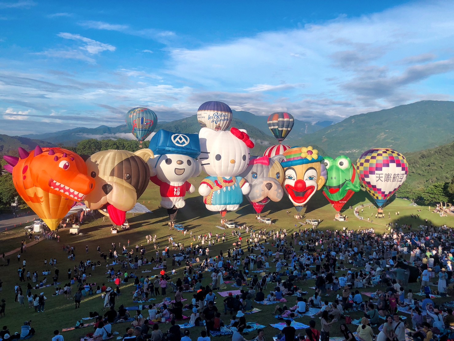 2024台湾国际热气球嘉年华即将于7月6日至8月19日在鹿野高台缤纷展开。图／台东县政府提供