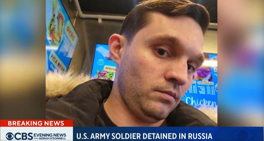 34岁驻扎南韩的美军上士布莱克，本应返回德州卡瓦佐斯堡，却出于不明原因独自前往俄罗斯，并在2日因偷窃在海参威被捕。取自X