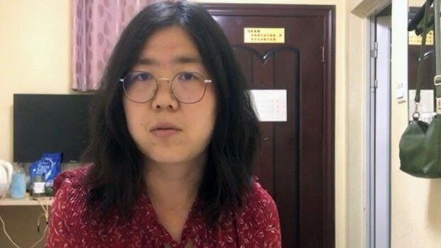 中国公民记者张展因为报导武汉疫情被控「寻衅滋事」，被法院判4年有期徒刑。（图取自维权网网页wqw2010.blogspot.com）