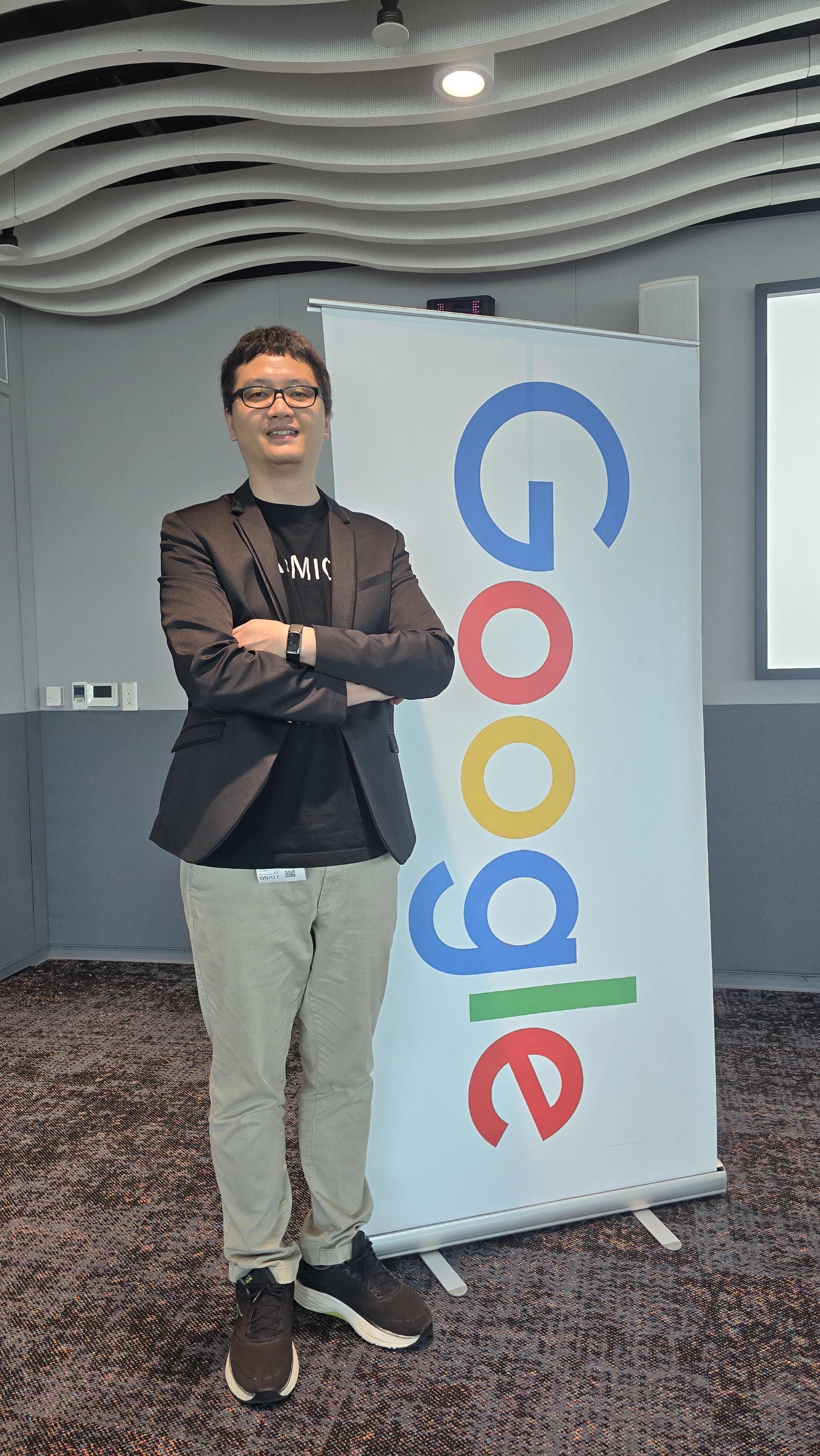 亚太智能机器（AMPIC）执行长吴柏翰是Google开发者专家（GDE），也是辉达加速器辅助新创，两大技术认证助力公司业务发展。记者彭慧明／摄影