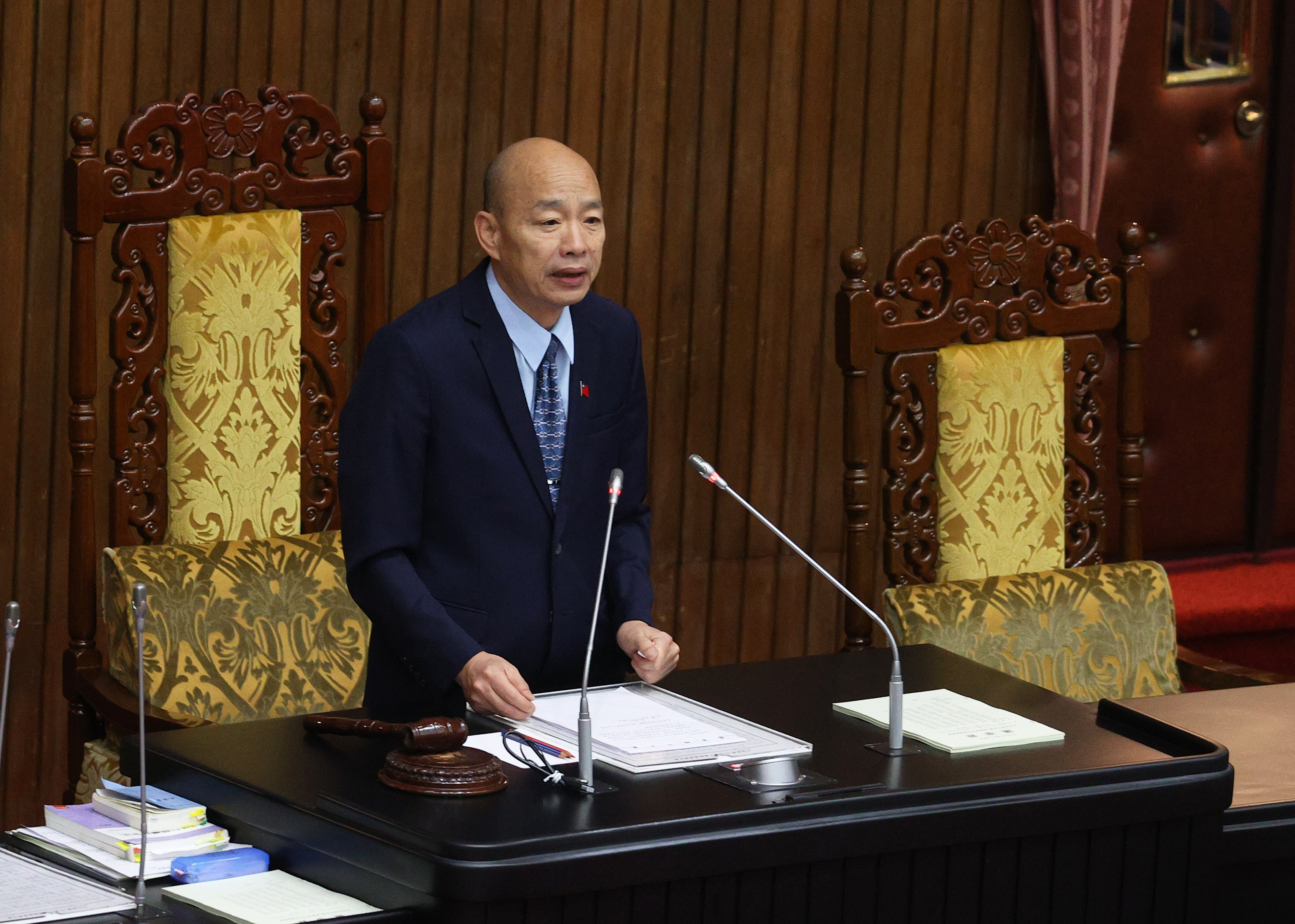 立法院长韩国瑜宣布姓名条例通过三读修正。记者潘俊宏／摄影
