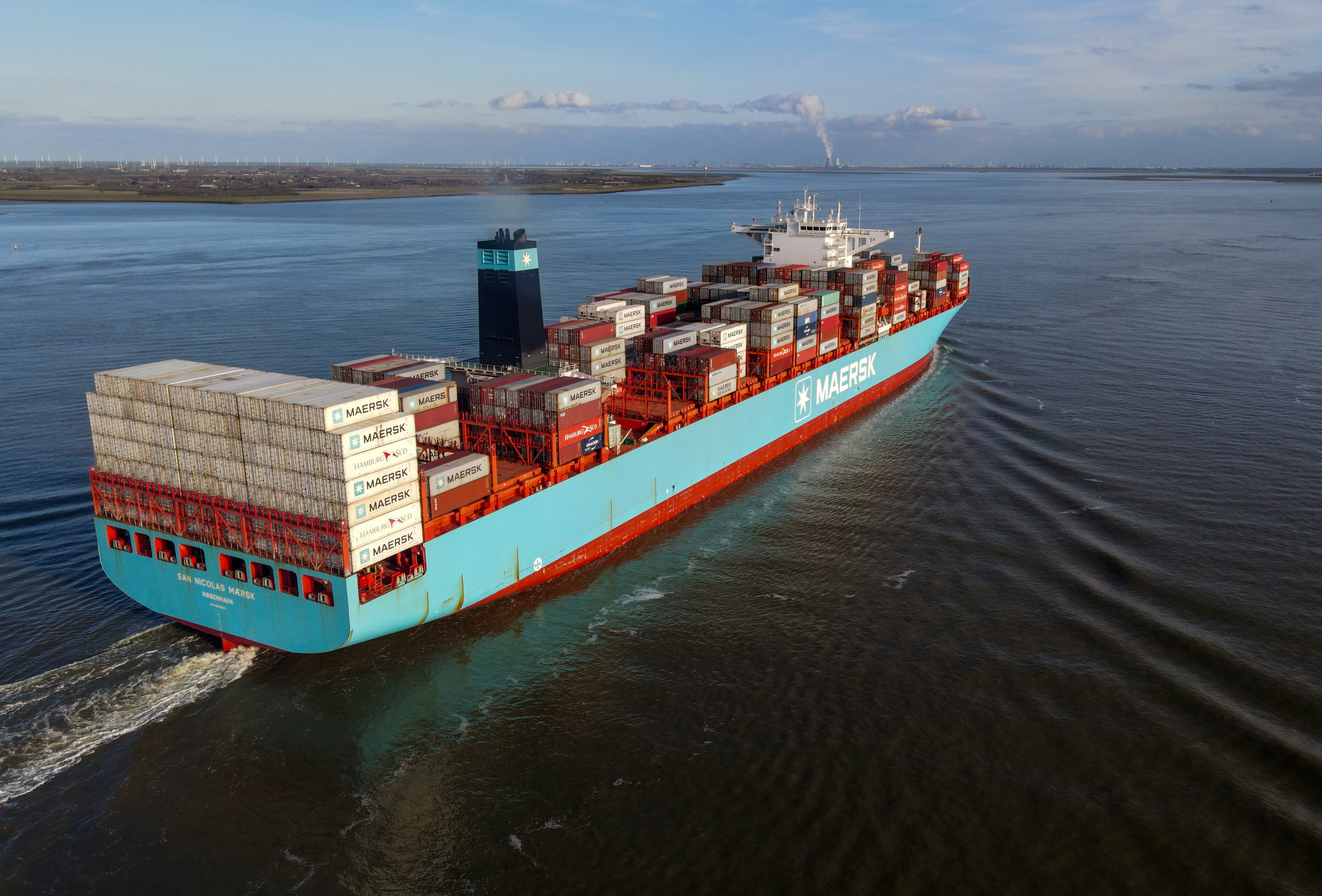 马士基（Maersk）3日再度上修今年全年获利预测。   欧新社