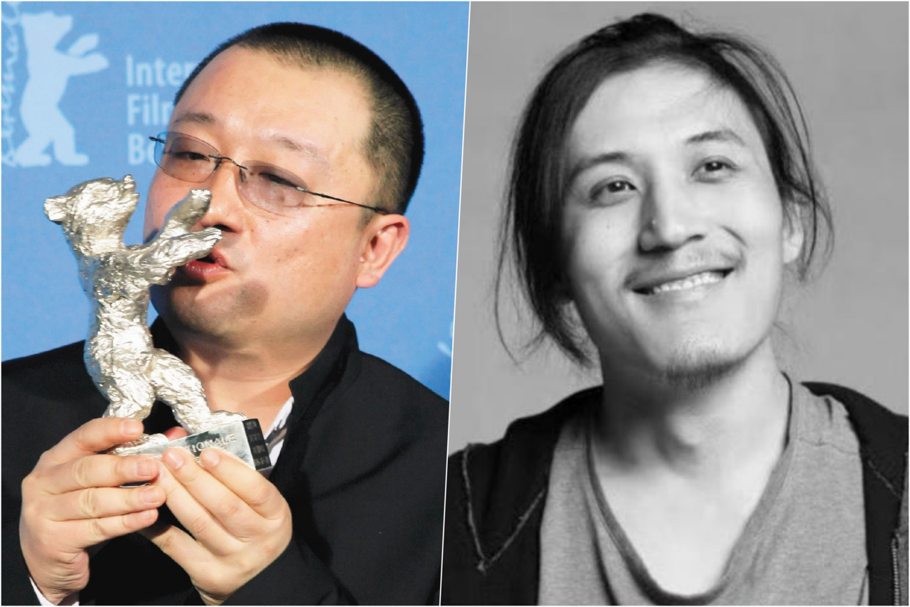 左为2008年获得柏林影展最佳编剧奖的王小帅，右为2019年自缢身亡的《大象席地而坐》导演胡波。　 图／欧新社、金马影展　