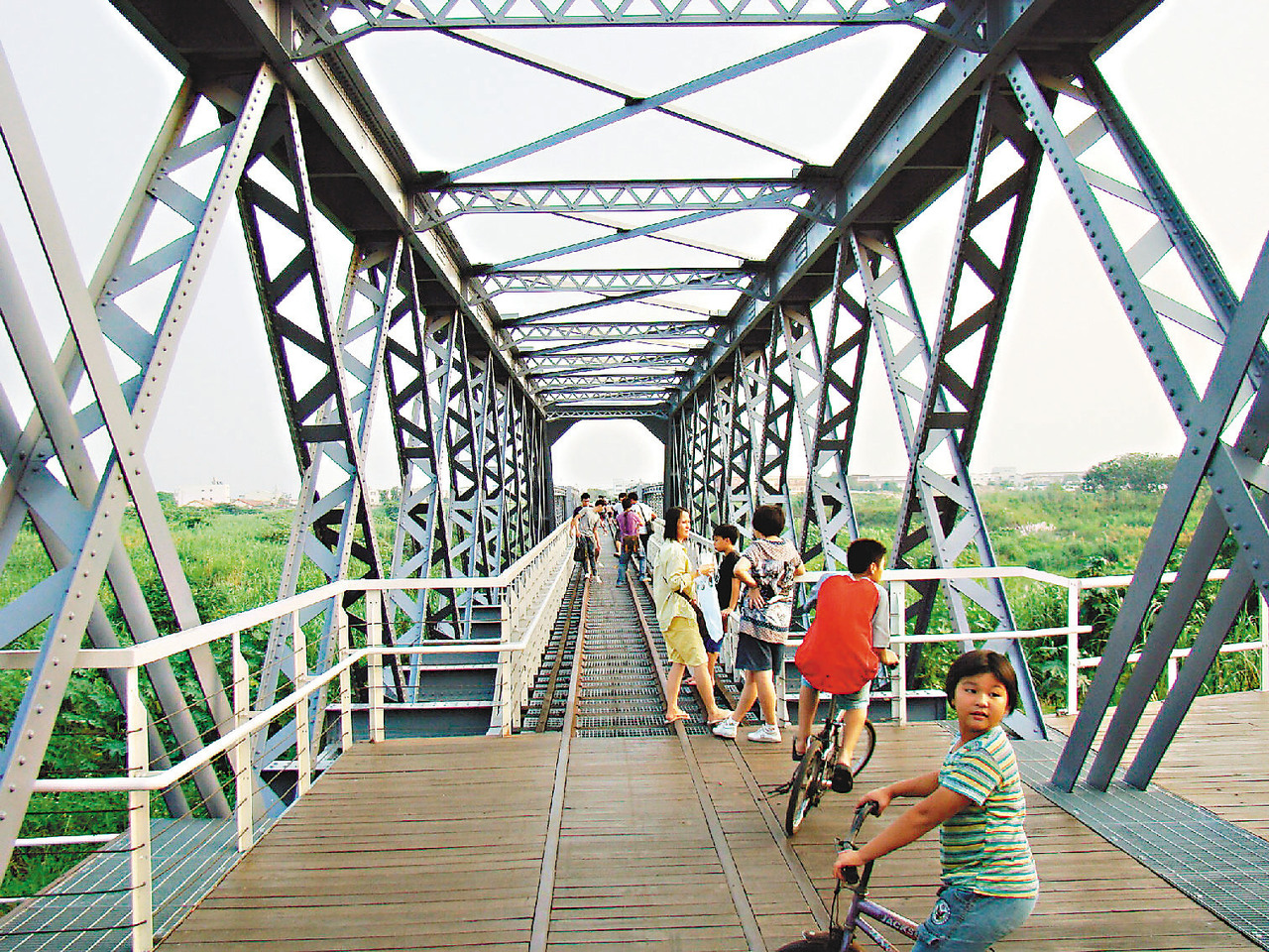 虎尾铁桥，是全台第二长的铁桥，为云林景点之一。联合报系资料照