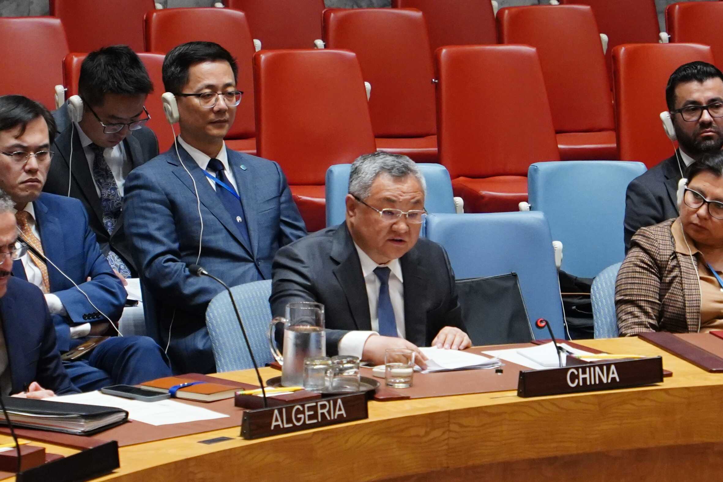 大陆常驻联合国代表傅聪。  取自大陆常驻联合国代表团网站