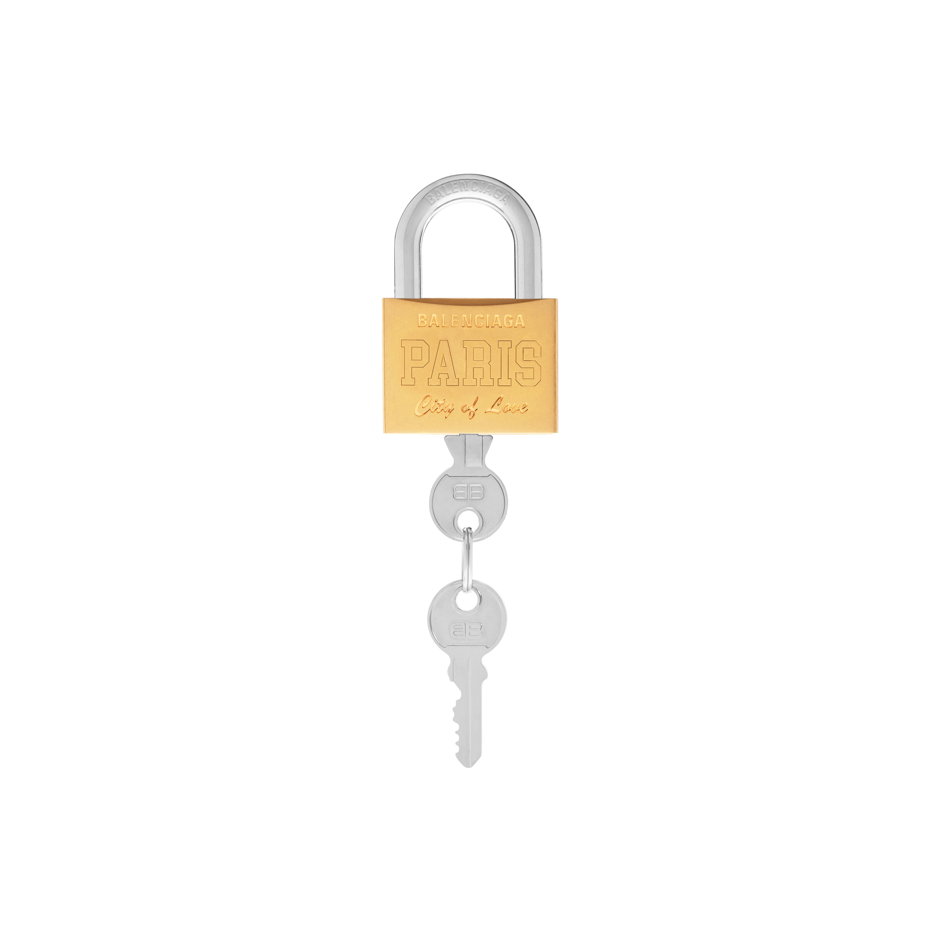 Souvenir Shop系列钥匙锁头挂饰，8,500元。图／Balenciaga提供