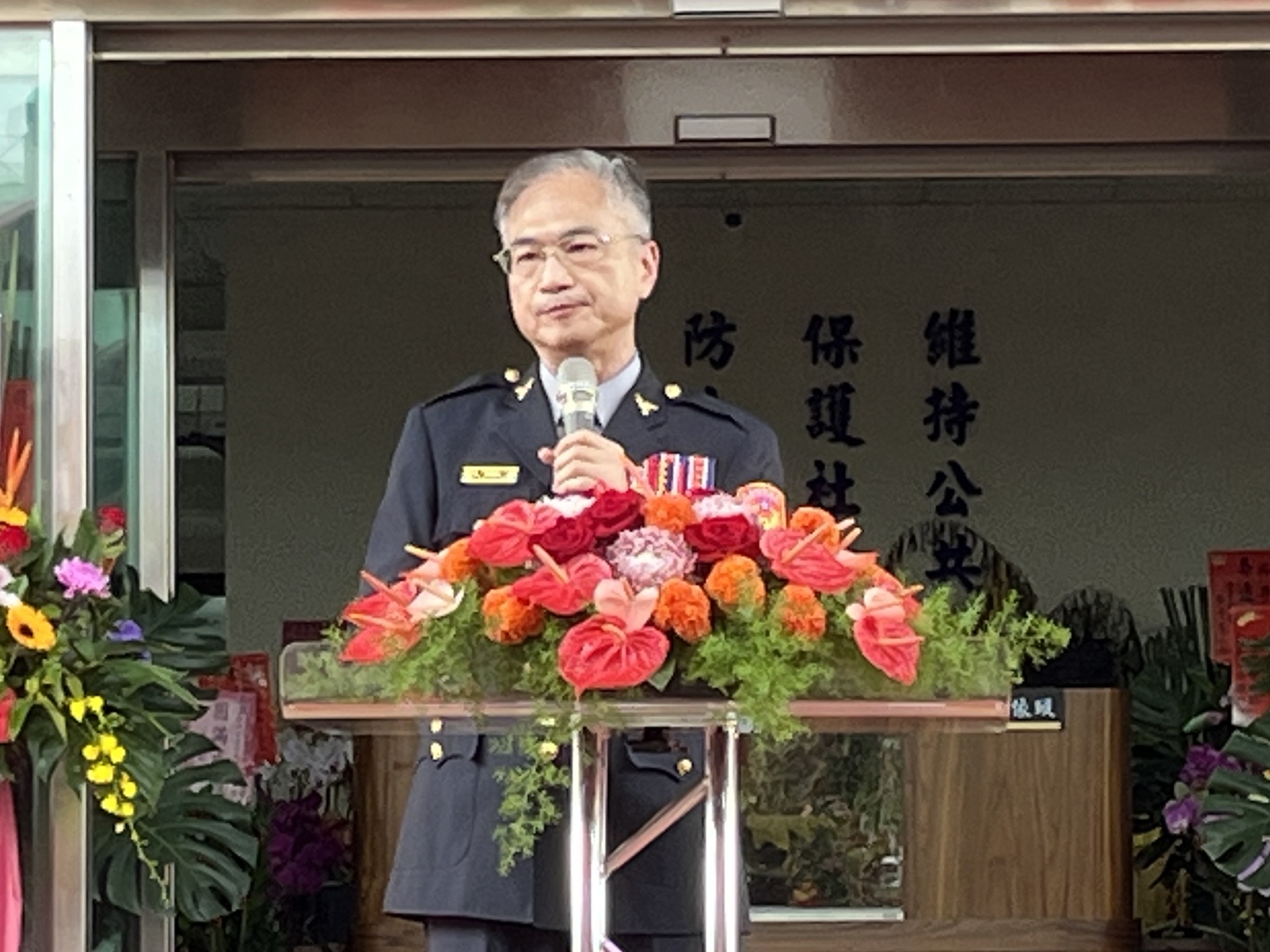 嘉义县警察局长林宏儒今年7月16日届龄退休，坚守岗位认真做好每件事。联合报系资料照