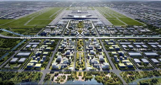 南通新机场被称为上海第三机场，由上海机场集团投资兴建。图为该机场示意图。（图／取自上海国际铁路与城市轨道交通展览会官网）