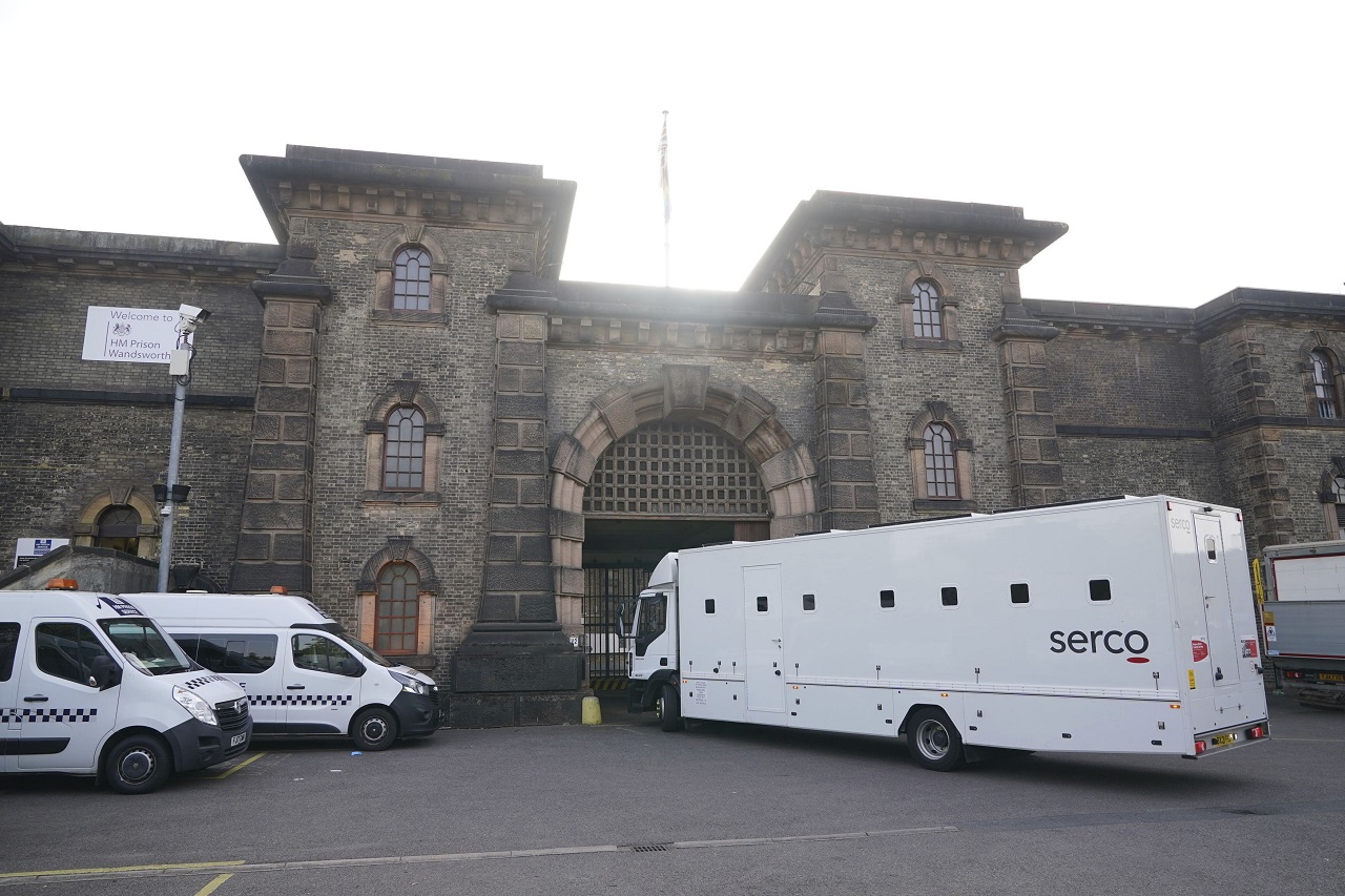 英国伦敦西南的万兹渥斯监狱全景，摄于2023年9月。资料照片。美联社。