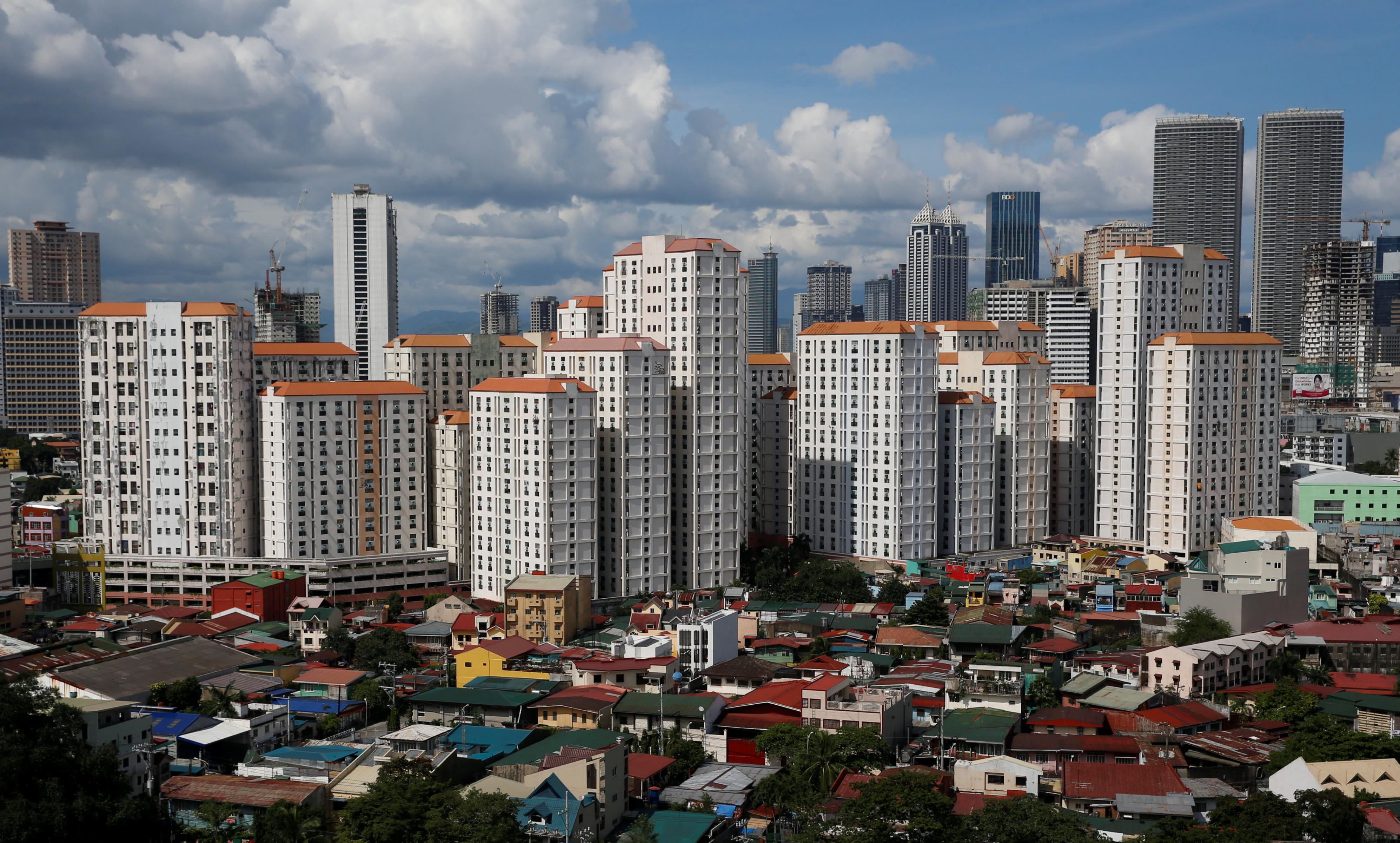 近日传出有两名大陆医疗器械业者在菲律宾惨遭斯票，图为马尼拉大都会一处住宅区。（路透）