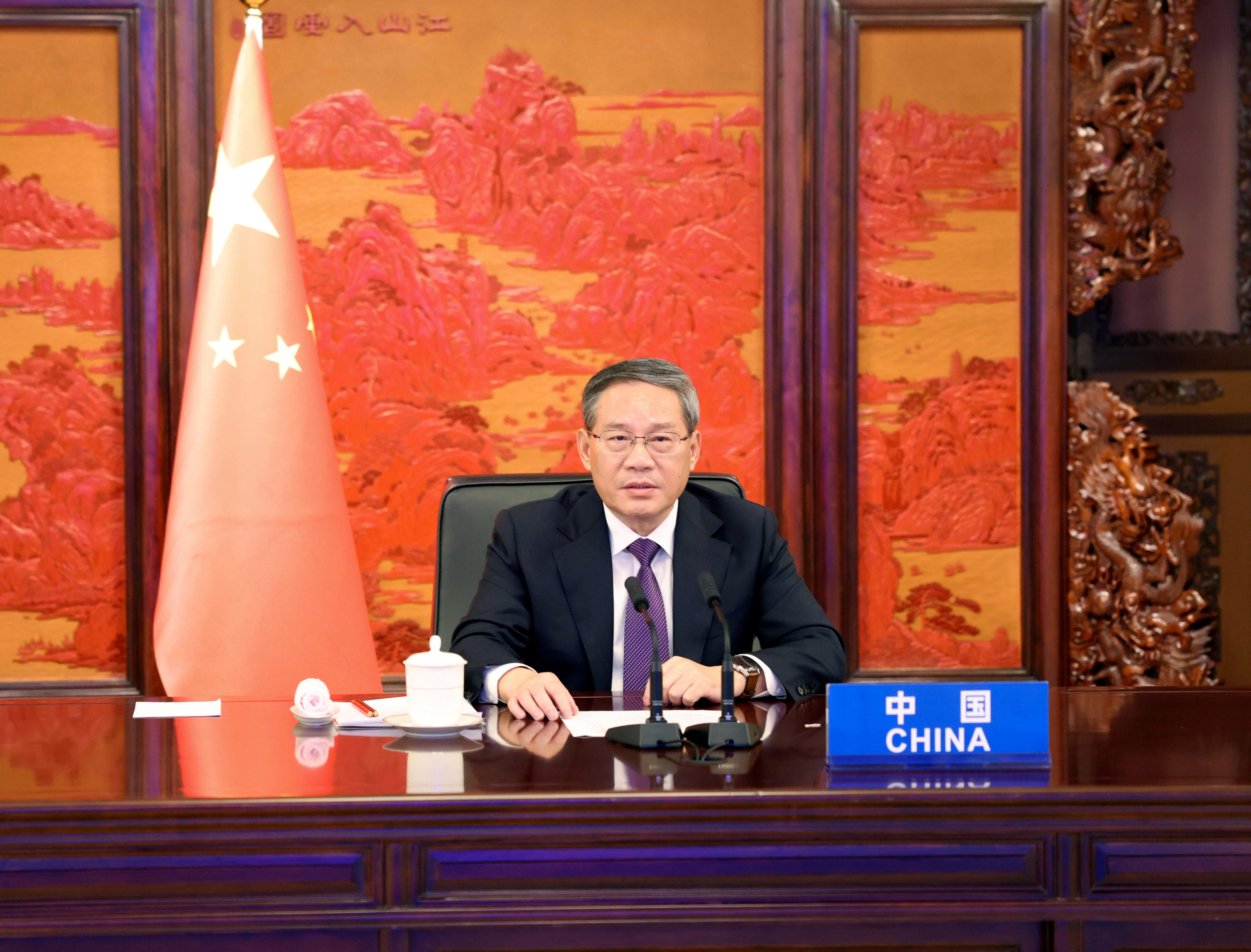 大陸國務院總理李強本周將出訪沙烏地阿拉伯和阿拉伯聯合大公國。(新華社)