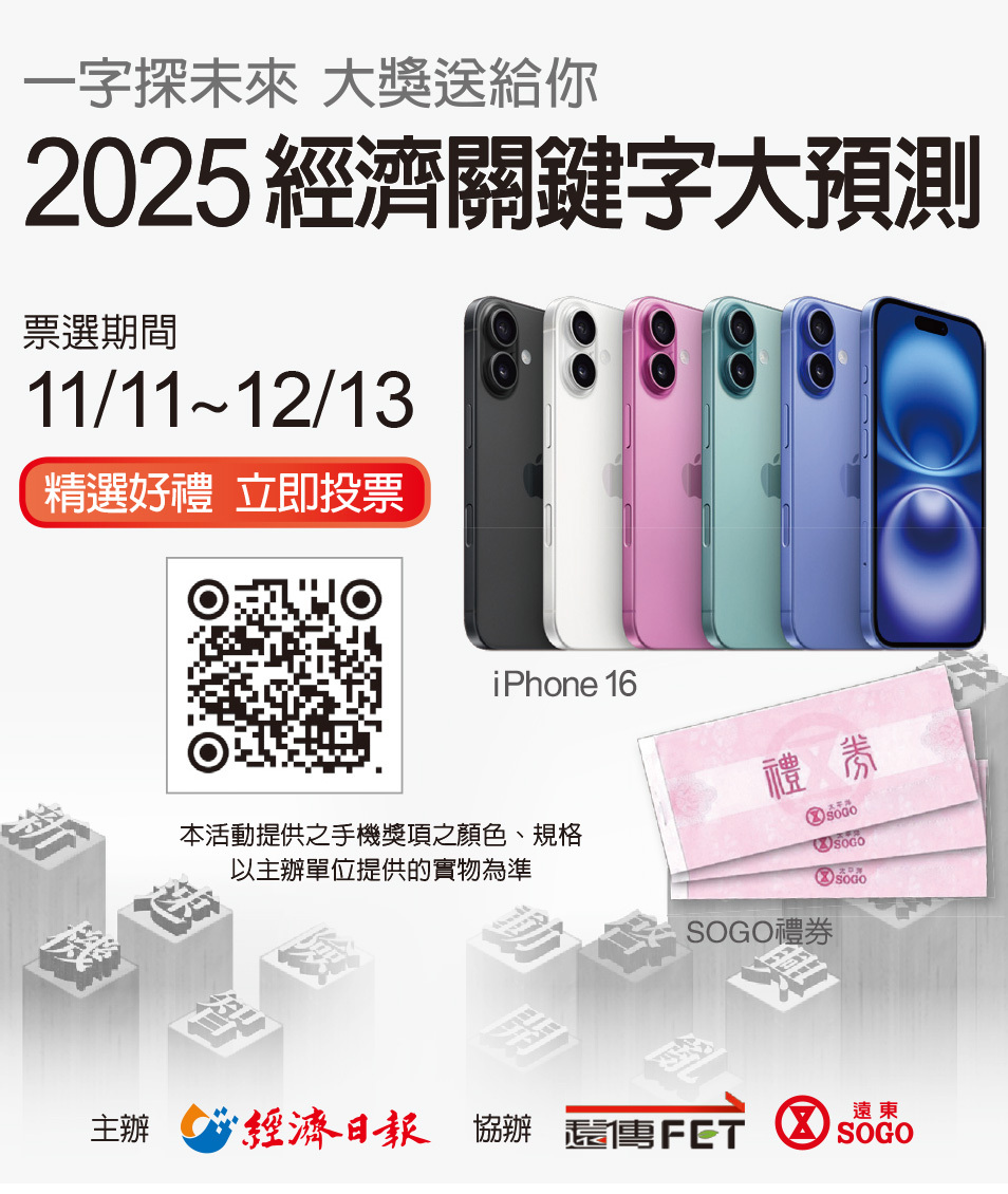 2025經濟關鍵字投票抽iPhone | 產業綜合| 產經| 聯合新聞網