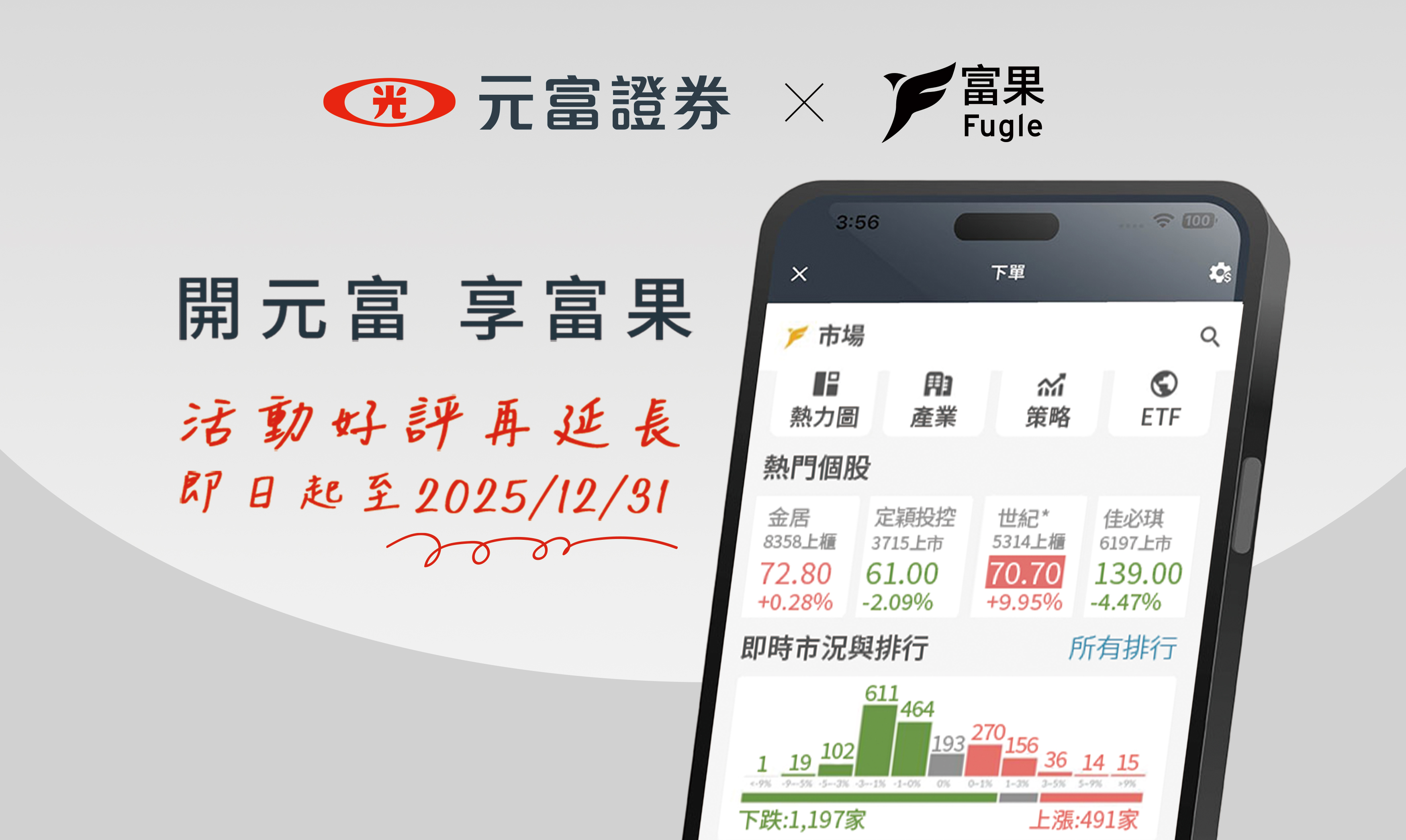 次世代投資體驗引領風潮元富x富果開戶活動好評再延長| 金融脈動| 金融| 經濟日報
