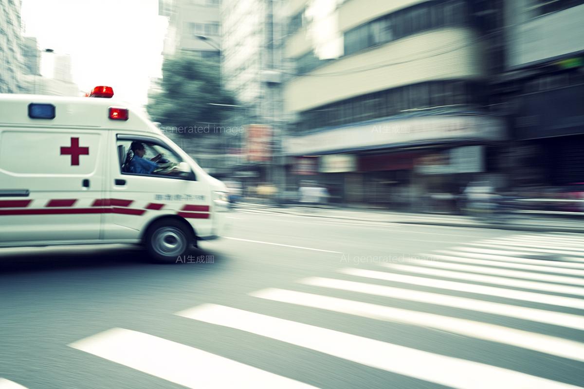 救护车示意图。图／AI生成