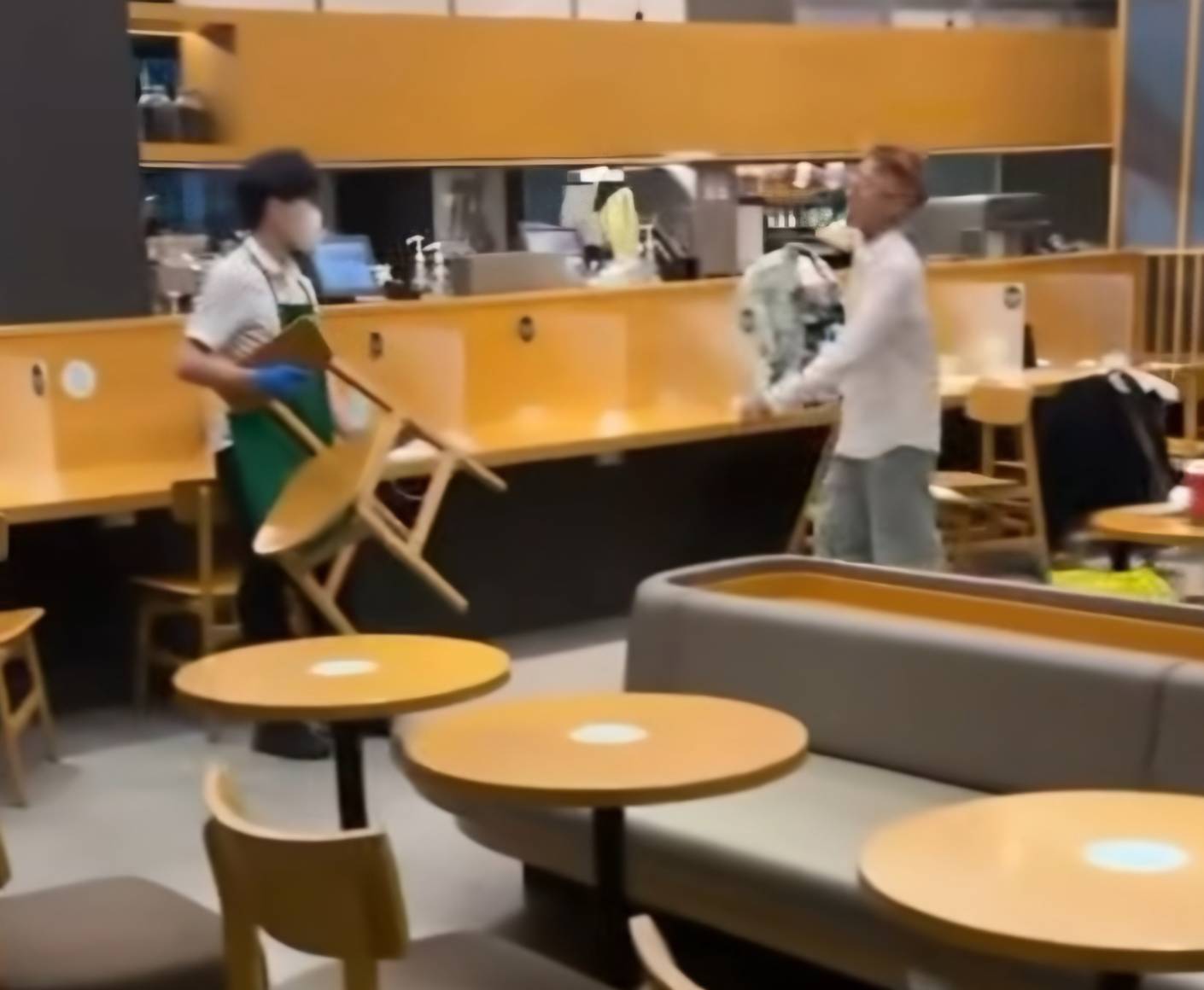 台中市大雅区发生砸伤人事件，二人受伤。图／取自网路Threads