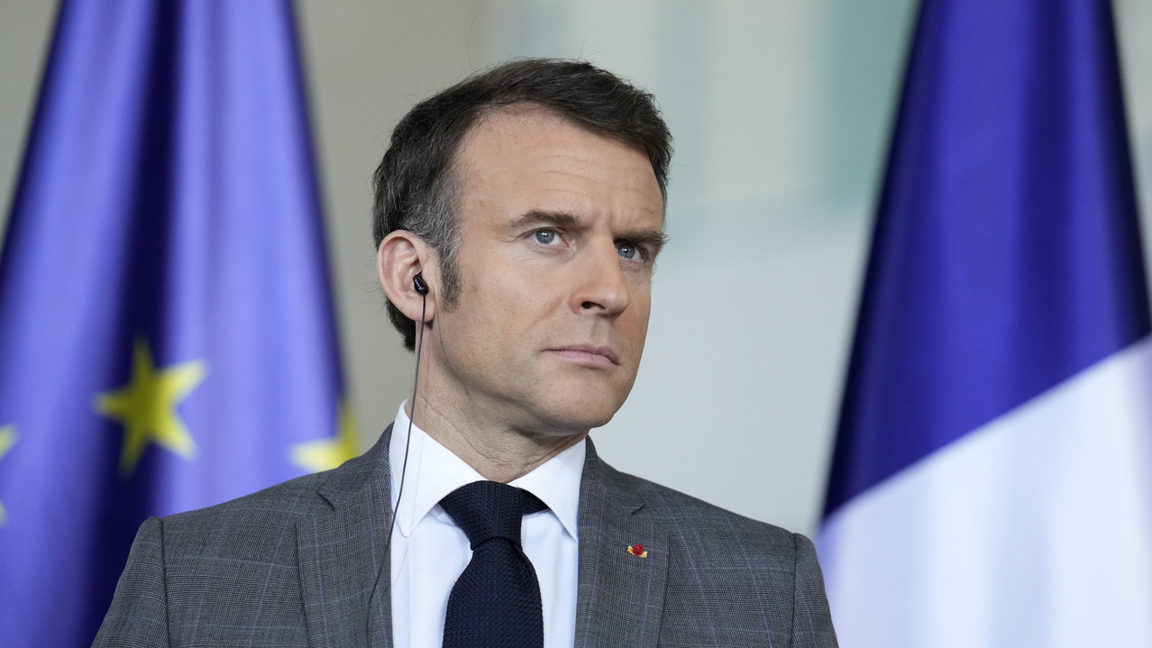 法国总统马克宏示警，如果俄罗斯局势升级，欧洲必须做好准备。（美联社）