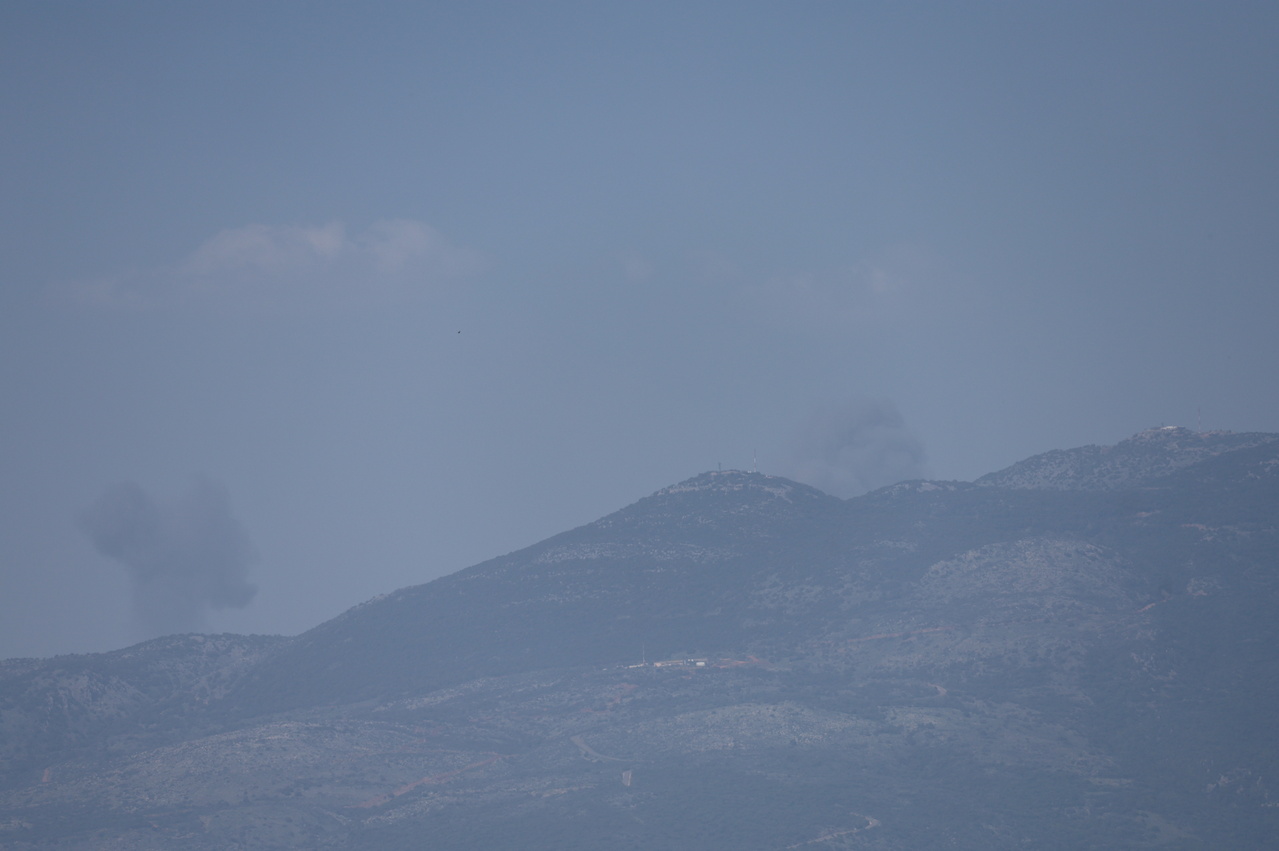 以色列军队袭击黎巴嫩南部。（欧新社）