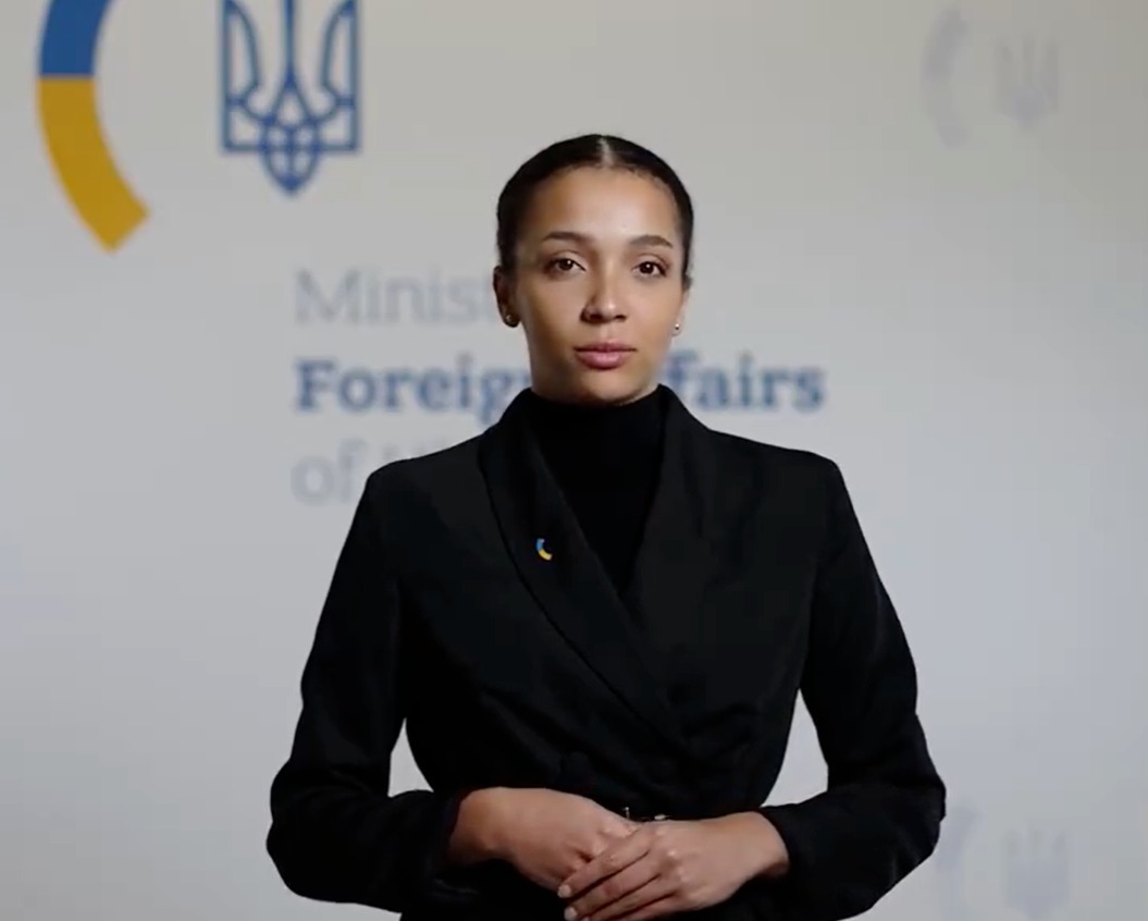 乌克兰外交部推出AI发言人Victoria Shi。（取材自乌克兰外交部）