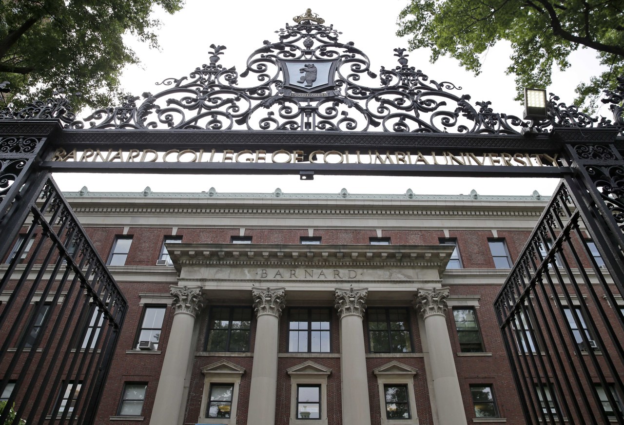 图为位于纽约市的哥伦比亚大学巴纳德学院(Barnard College)。美联社