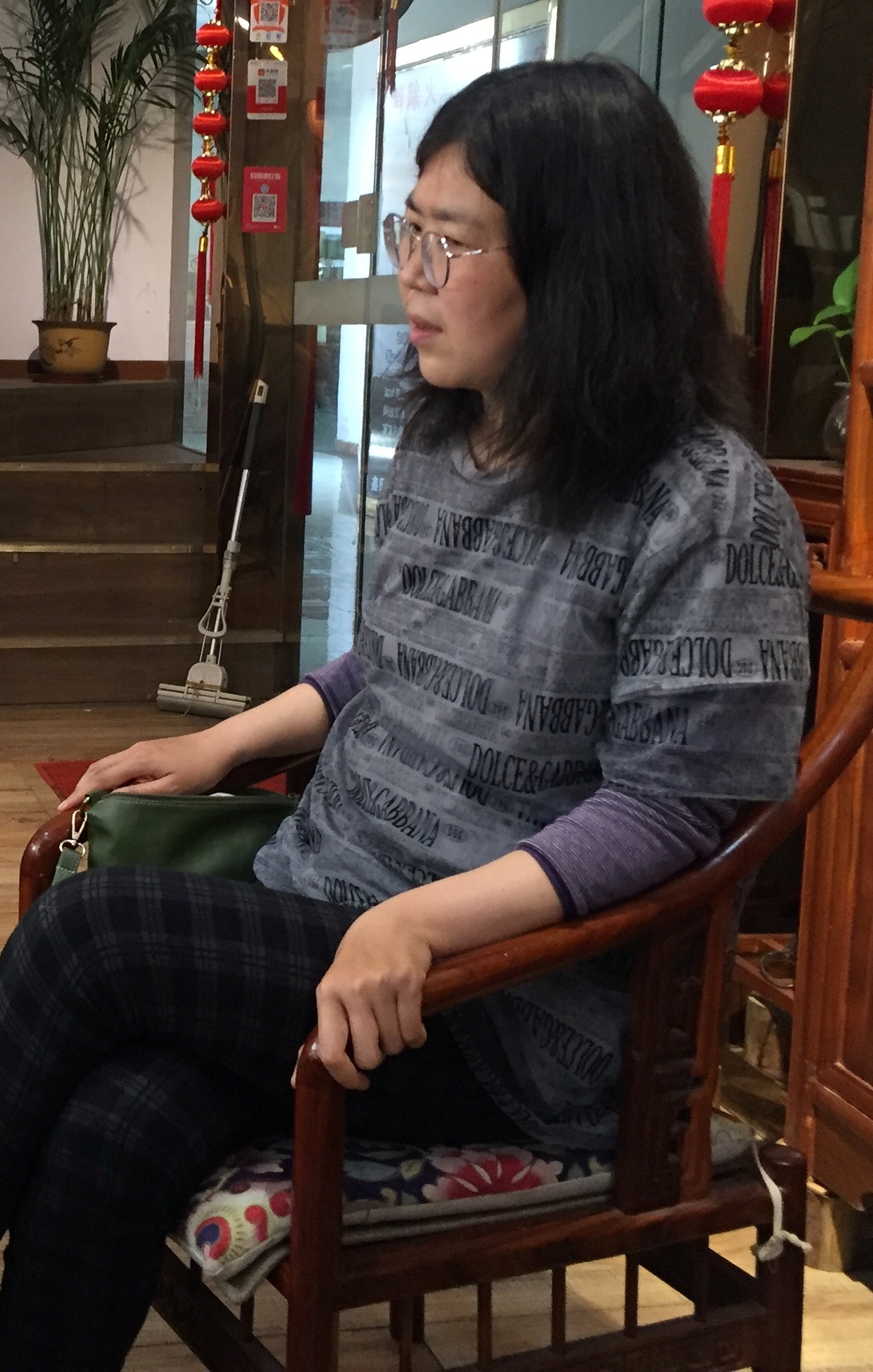 中国公民记者张展将于5月13日服刑期满。（路透资料照片）