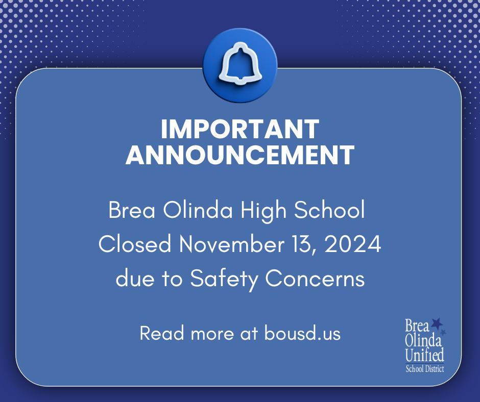 橙县Brea Olinda高中受威胁13日关闭| 洛杉矶即时| 洛杉矶| 世界新闻网