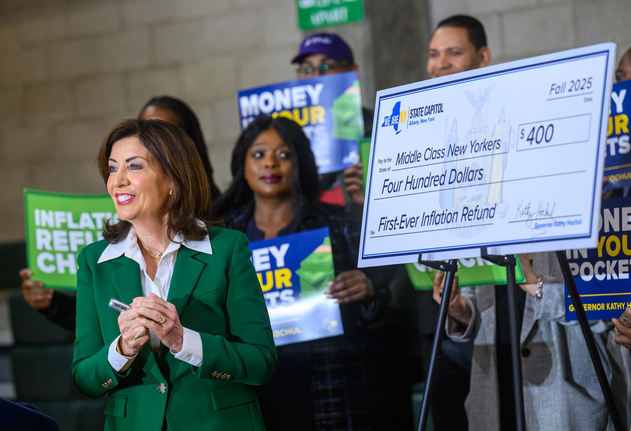 紐約州通膨退稅支票9月底寄出| 社區新聞| 紐約| 世界新聞網